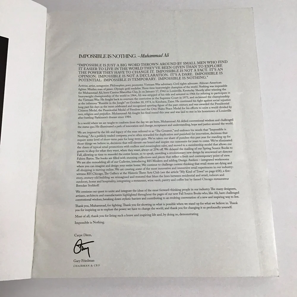 Restoration Hardware RH Interiors Fall 2016 Catalog Home Design Decor 665 pgs